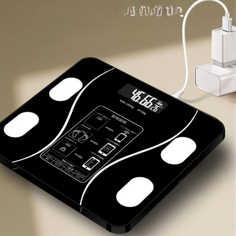 Balança FitSense – Bioimpedância Bluetooth até 180kg