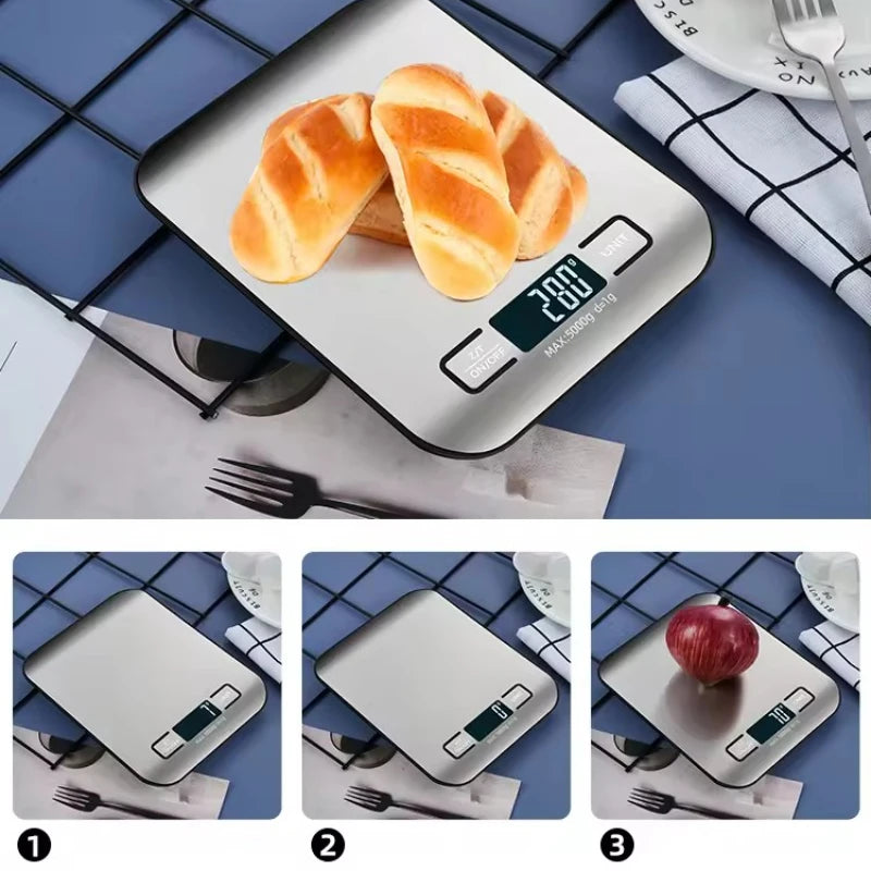 Balança Digital SmartSteel – Precisão Profissional 5kg