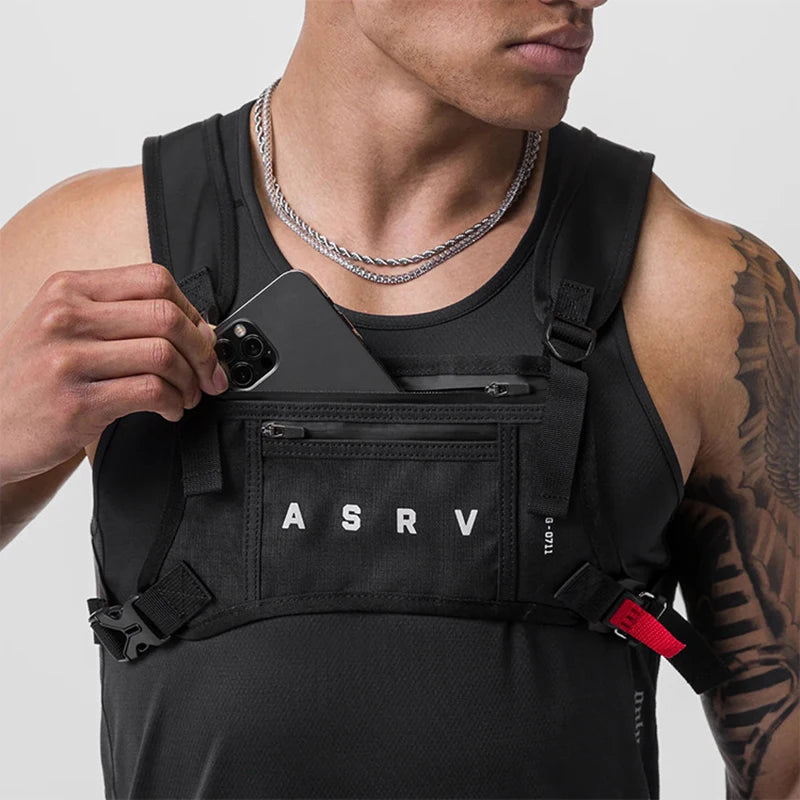 Bolsa Peitoral Tática Masculina Impermeável - Tecnologia Ultra