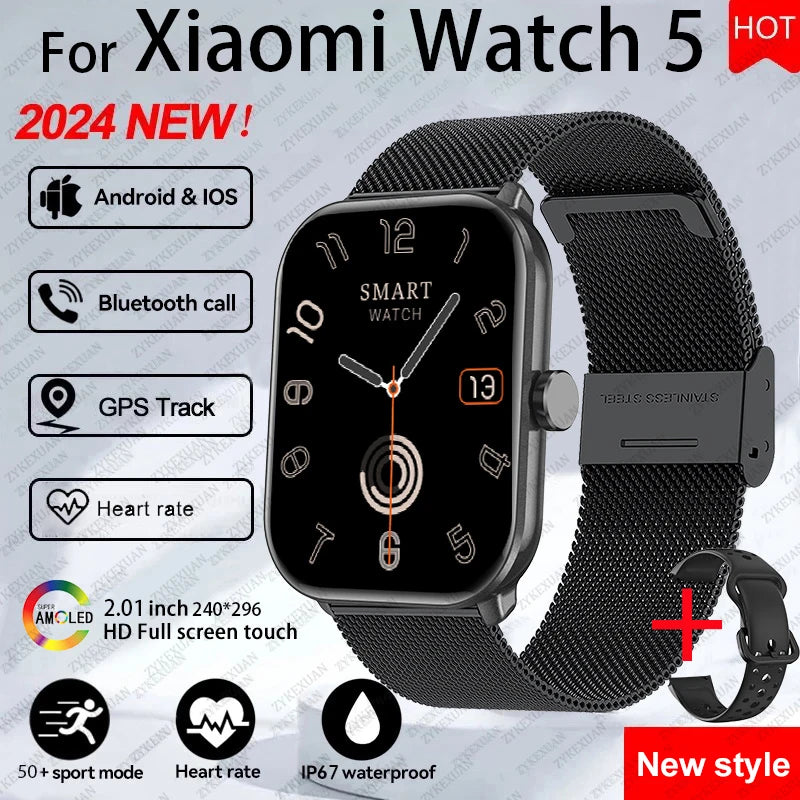 Xiaomi SmartPulse 5 – Tela AMOLED HD, GPS e Chamadas Bluetooth