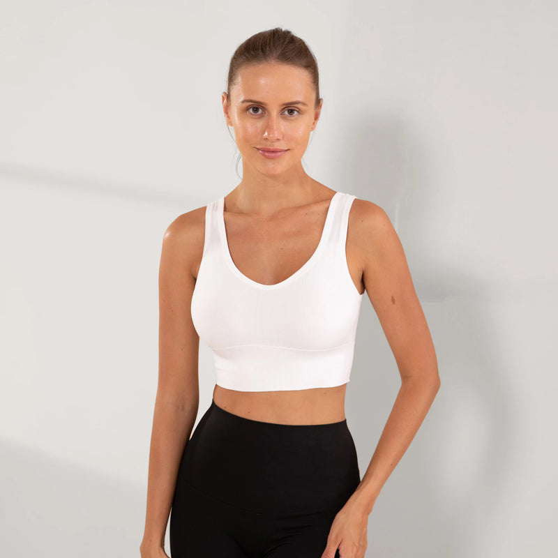 Conjunto de Fitness Feminino - Top Esportivo Sem Bojo e Sutiã Seamless